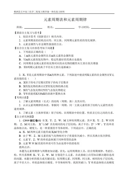 2018年周期律
