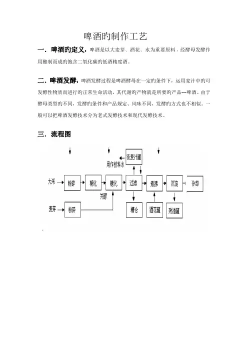 啤酒发酵标准工艺标准流程