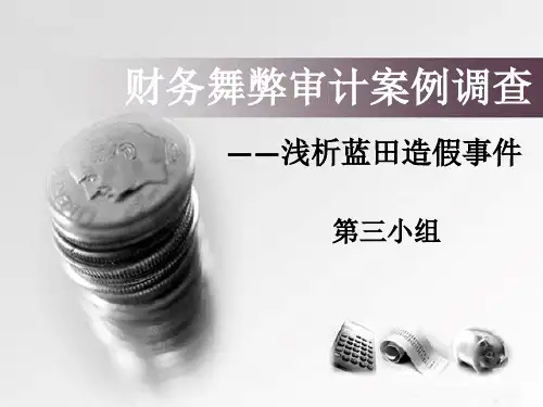 蓝田案例分析