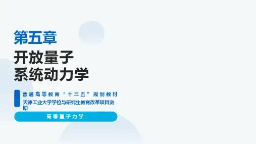 高等量子力学   课件 【ch05】开放量子系统动力学