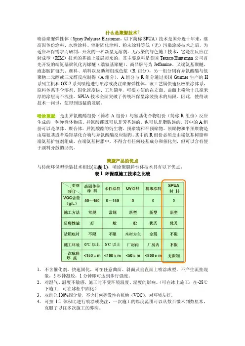 什么是聚脲技术