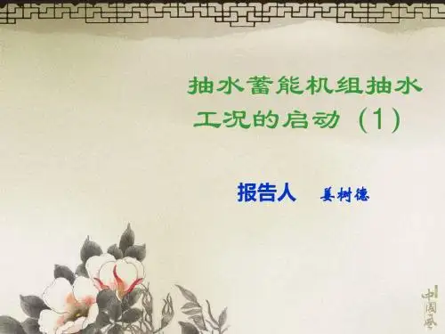 5-1抽水蓄能机组抽水工况的启动1SFC83