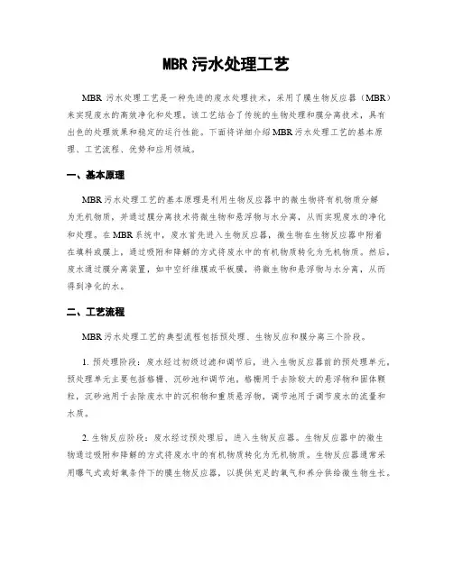 MBR污水处理工艺