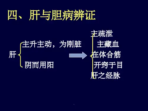 肝与胆病辨证ppt课件