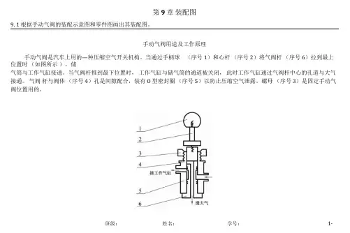 机械制图第9章装配图习题答案