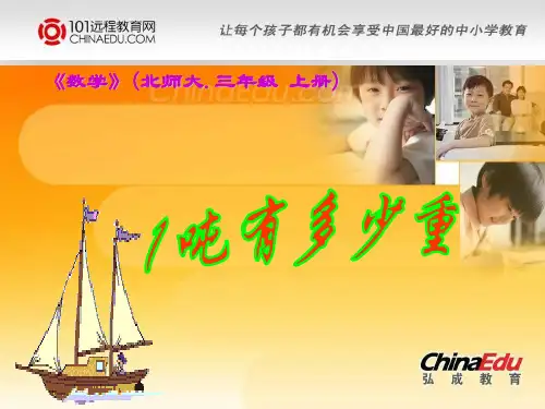 一吨有多重PPT课件