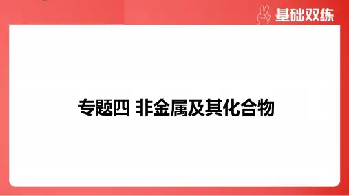 2025年高考化学总复习专题四非金属及其化合物