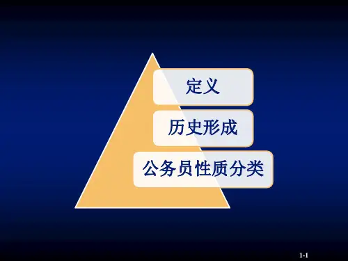 美国公务员制度课件
