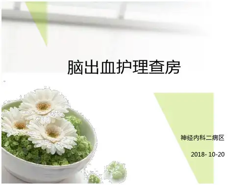 脑出血护理查房护理