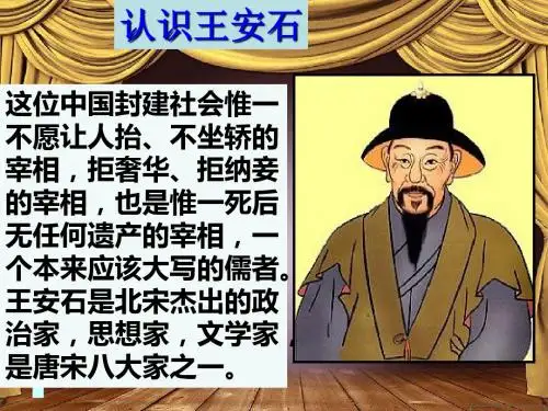 专题四   北宋王安石变法PPT