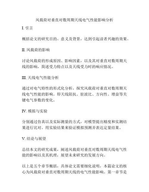风载荷对垂直对数周期天线电气性能影响分析