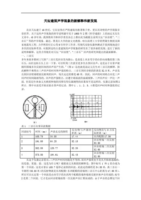 天坛建筑声学现象的新解释和新发现doc