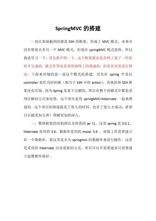 springMVC与hibernate整合实例