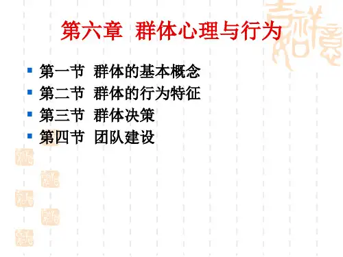 6群体心理与行为6-7