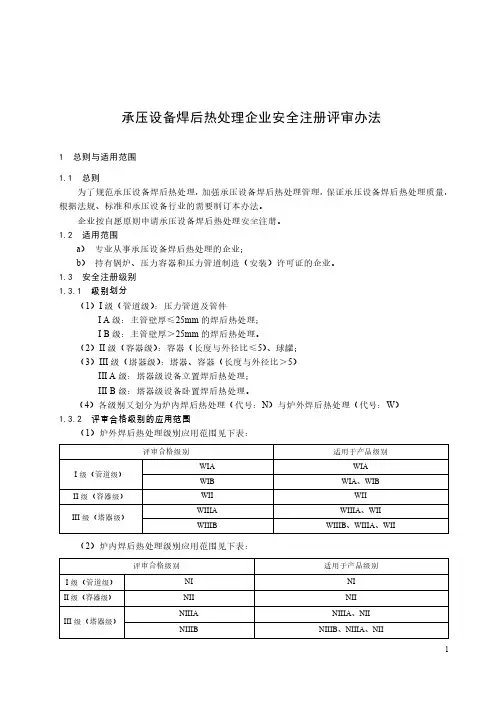 焊后热处理办法