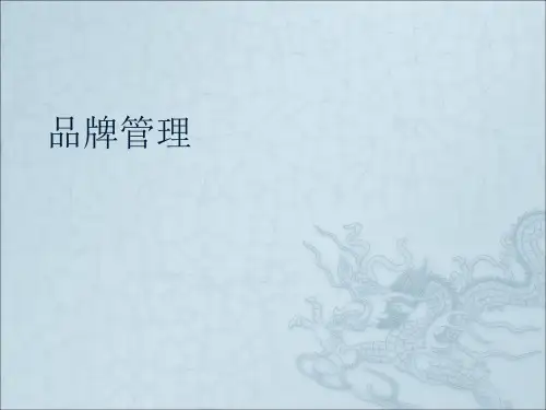品牌资产评估ppt课件