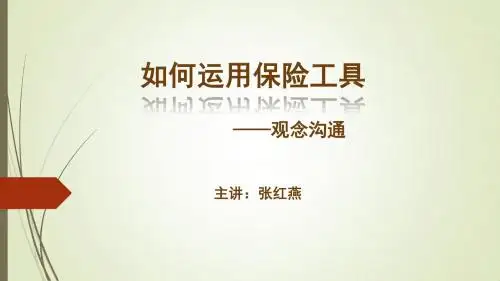 如何运用保险工具(2013)