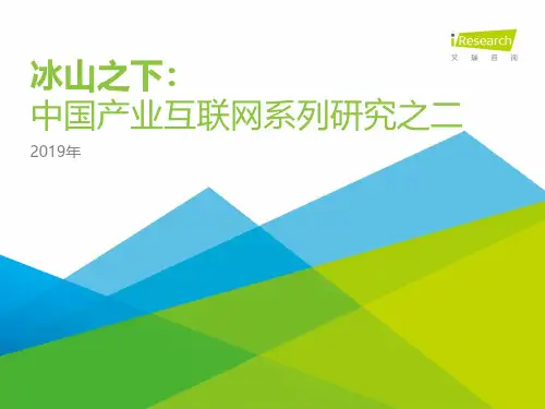 iR--2019年中国产业互联网报告系列研究之二