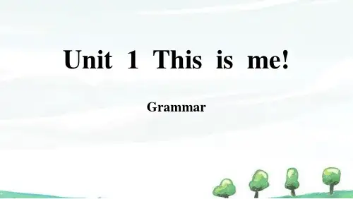 2024年新译林版英语七年级上册全册课件 Unit 1   (3.Grammar)
