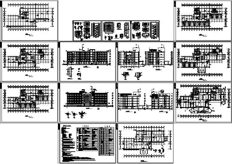 【南京】某医院全套建筑施工设计cad图纸（含建筑设计总说明）