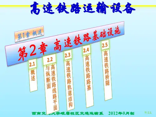 第2章_高速铁路线路设施(平纵断面)