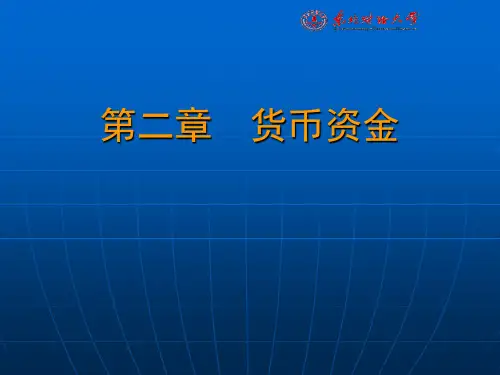 货币资金PPT课件