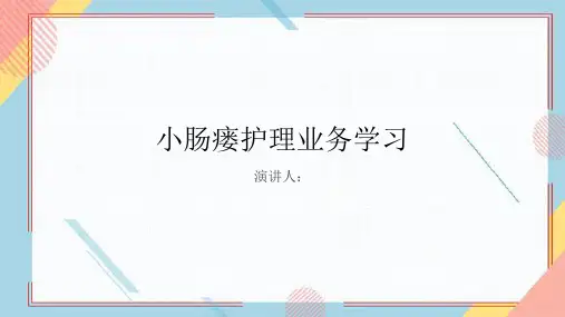 小肠瘘护理业务学习PPT课件