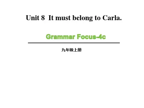 人教版英语九年级全册Unit8 《section A GrammarFocus-4c 》课件