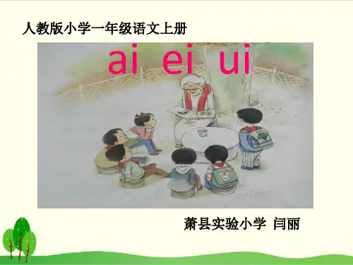 部编教材一年级上册语文《ai ei ui》精美PPT
