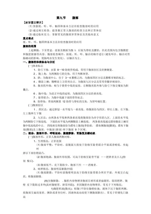 健康评估-腹部检查