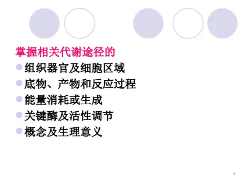 生物化学——-糖代谢