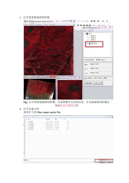 ENVI矢量裁剪教程
