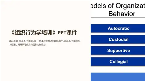 《组织行为学培训》课件