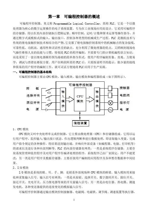 THPLC可编程控制器系列实验指导书