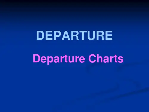 仪表等级飞行员理论培训stage4-201 DEPARTURE CHARTS