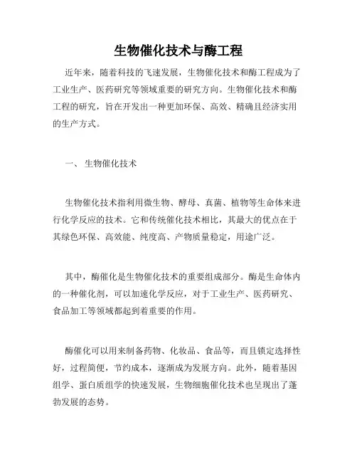 生物催化技术与酶工程