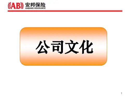 某保险公司标准企业文化教材(PPT 56页)