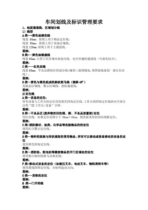 车间划线及标识管理要求