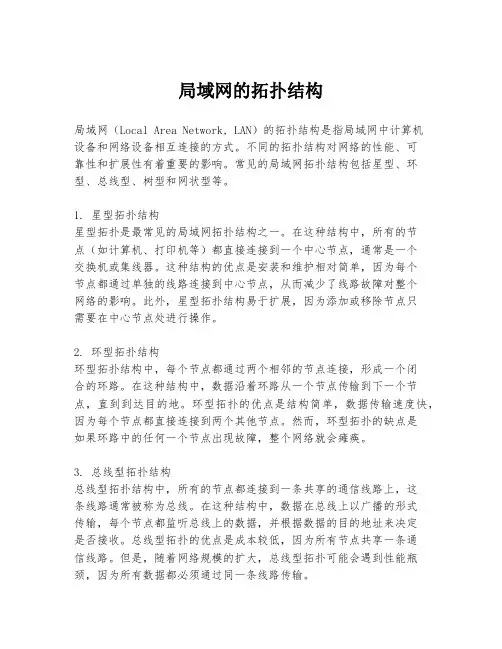 局域网的拓扑结构