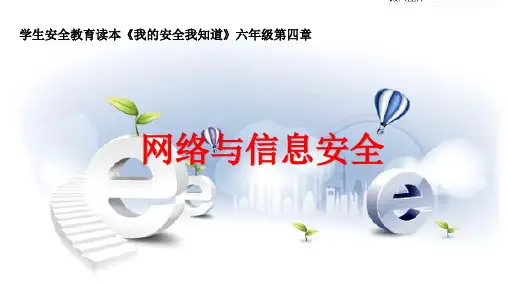 小学生 网络安全教育《网络与信息安全》说课课件