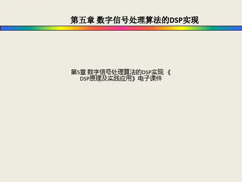第5章 数字信号处理算法的DSP实现 《DSP原理及实践应用》电子课件
