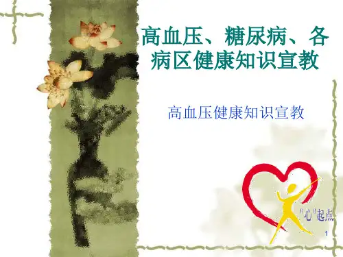 高血压健康知识宣教PPT课件