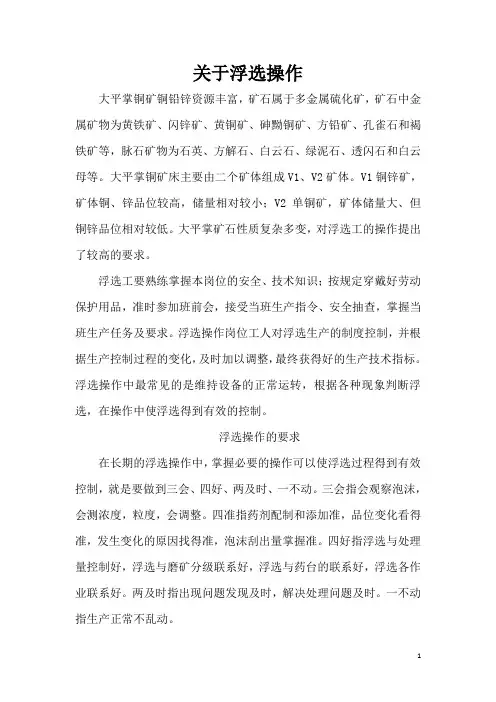 浮选论文