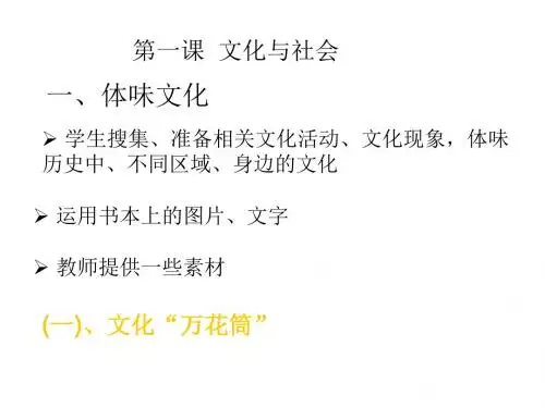 高二政治体味文化