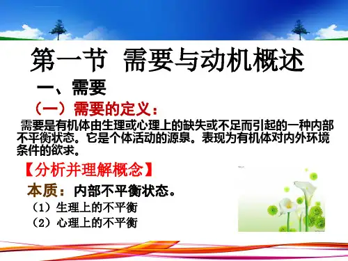 第七章需要与动机ppt课件