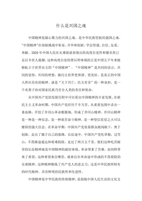 什么是兴国之魂