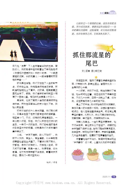 抓住那流星的尾巴