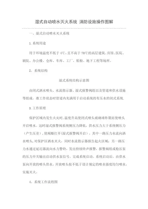 湿式自动喷水灭火系统-消防设施操作图解