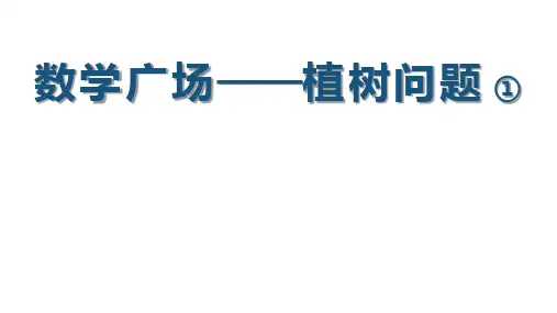 沪教版三年级上册数学数学广场——植树问题(课件)