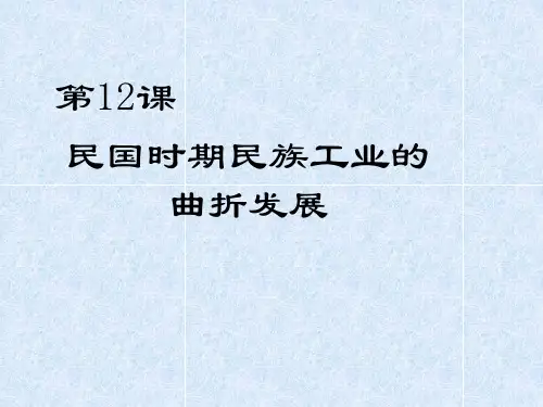 岳麓版 民国时期民族工业的曲折发展优秀课件6